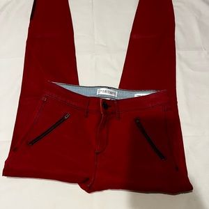 Red Wax Denim Pants